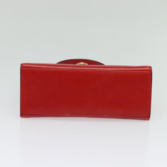 CELINE Hand Bag Leather Red Gold - Picture 9 of 13